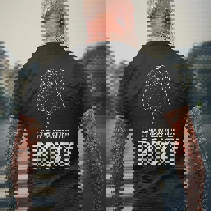 ボクサー ドッグ ロキシー ドッグ トレーナー メンズTシャツ バックプリント 高齢者への贈り物