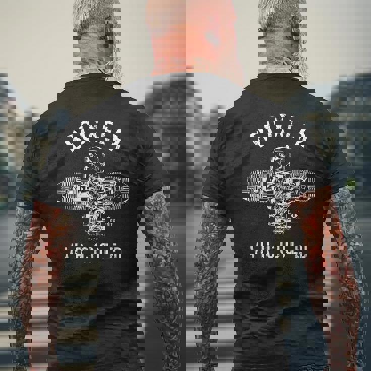 ボクサーエンジンシリーズr メンズTシャツ バックプリント 高齢者への贈り物