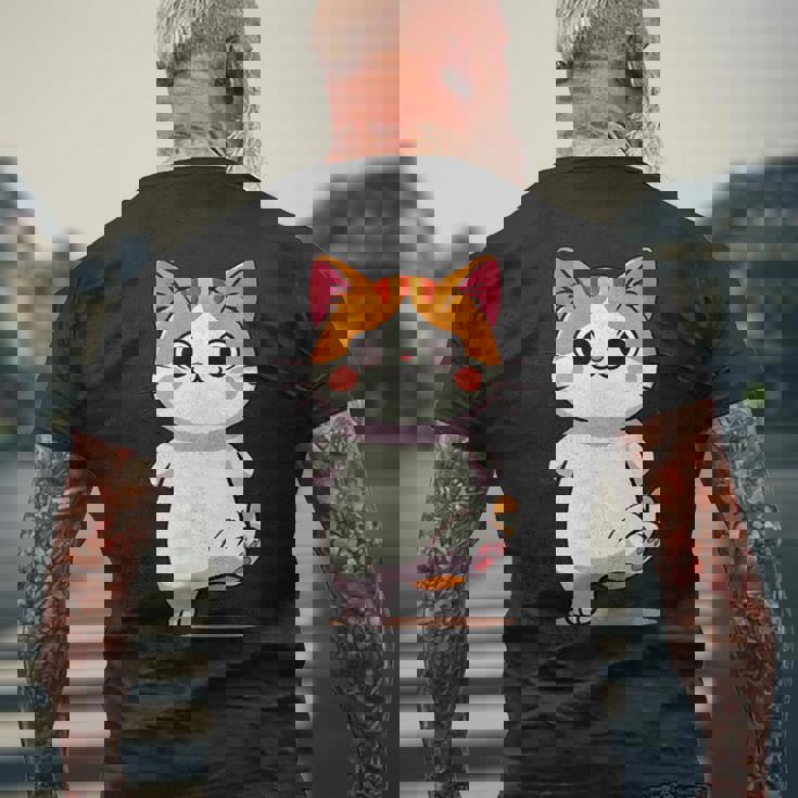 ボス猫 Boss Cat メンズTシャツ バックプリント 高齢者への贈り物