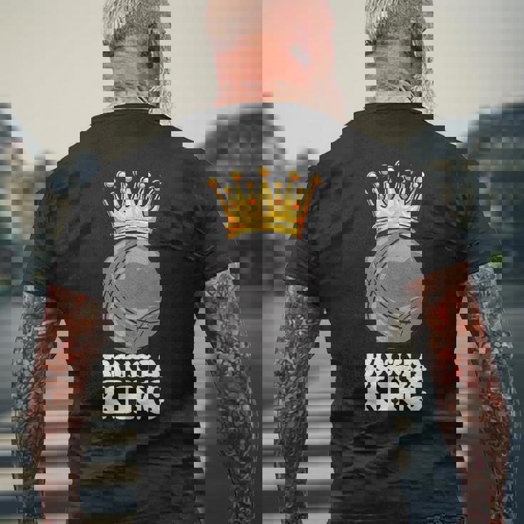 ボッチャキング プレーヤーウェア ボッチャボール付き ボッチャ メンズTシャツ バックプリント 高齢者への贈り物