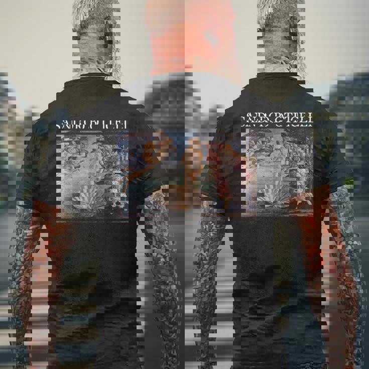 ボッティチェッリのヴィーナスの誕生 メンズTシャツ バックプリント 高齢者への贈り物