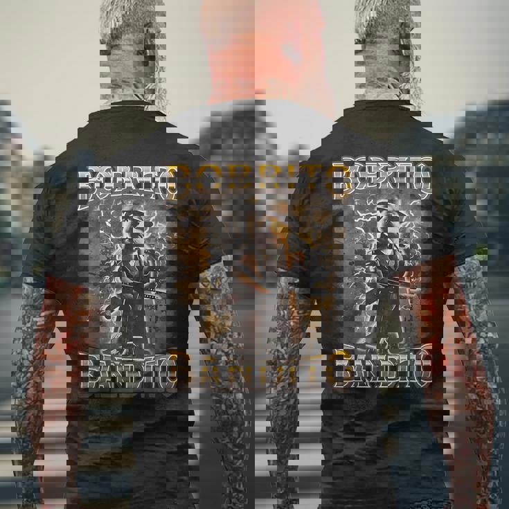 ボブリト・バンディートイタリアン・ブレインロット メンズTシャツ バックプリント 高齢者への贈り物