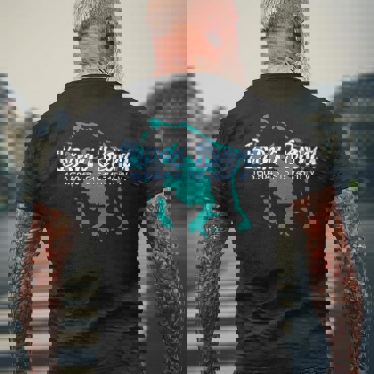 ボラボラ島のコーディネート、観光休暇。 メンズTシャツ バックプリント 高齢者への贈り物