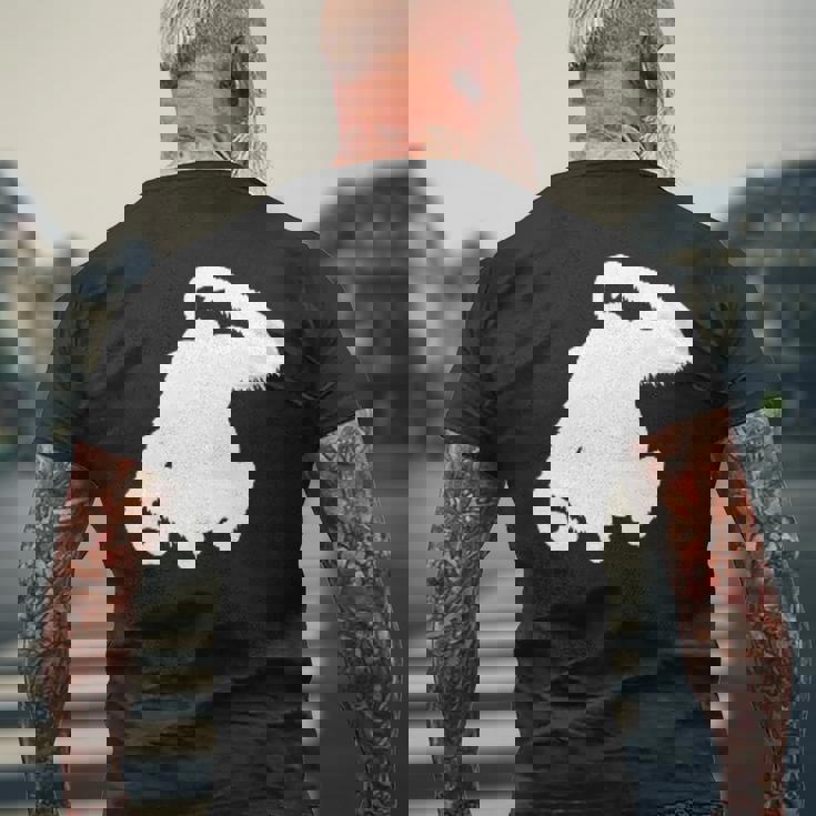 ボルネオオランウータン メンズTシャツ バックプリント 高齢者への贈り物