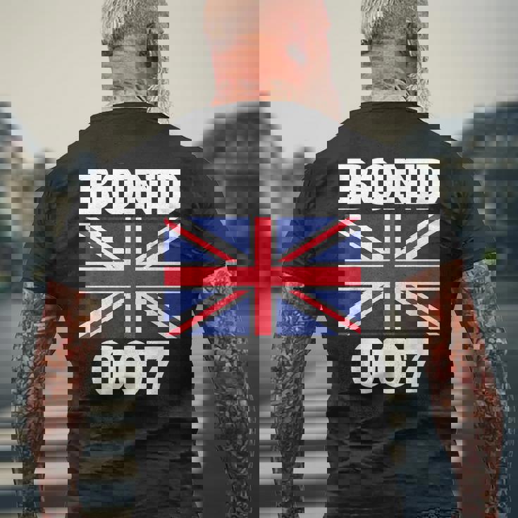 ボンドユニオンフラッグ 007 レトロシャツ メンズTシャツ バックプリント 高齢者への贈り物