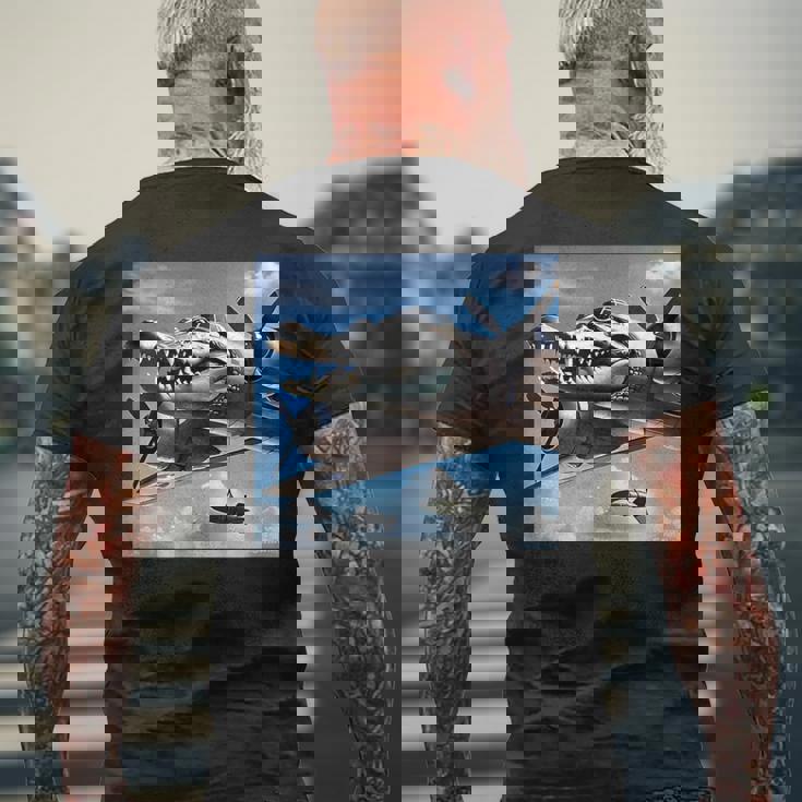 ボンバルディーノクロコディーノファニージェンアルファシャークミーム メンズTシャツ バックプリント 高齢者への贈り物