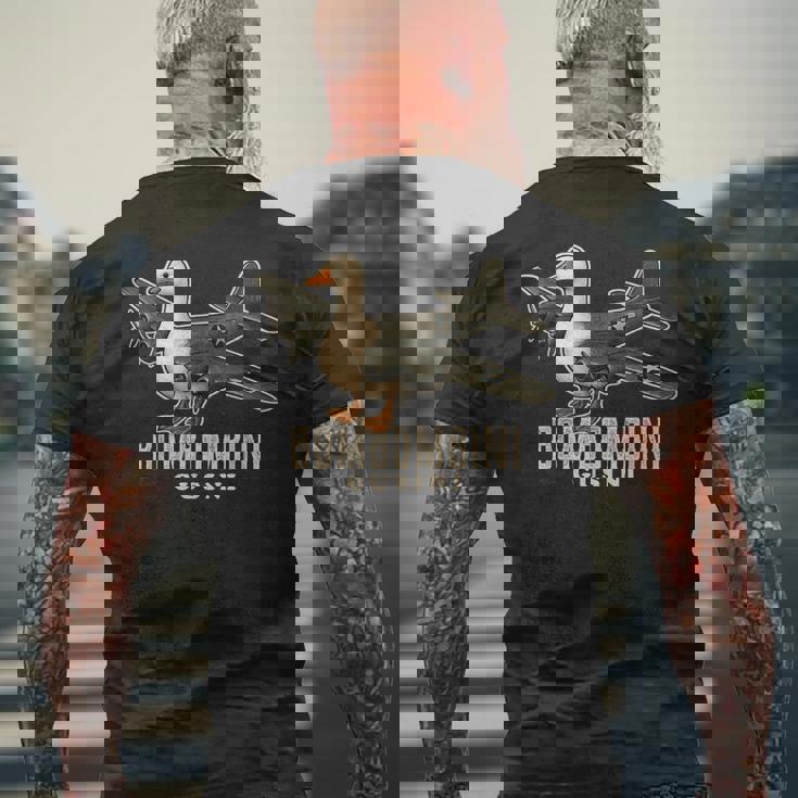 ボンボンビーニ グジーニ イタリアンブレイン 動物 ミーム メンズTシャツ バックプリント 高齢者への贈り物