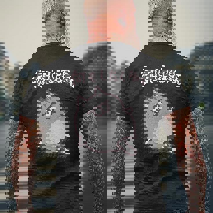 ボンレス犬とボンレス猫 何もしたくねぇ ボンレス猫 メンズTシャツ バックプリント 高齢者への贈り物