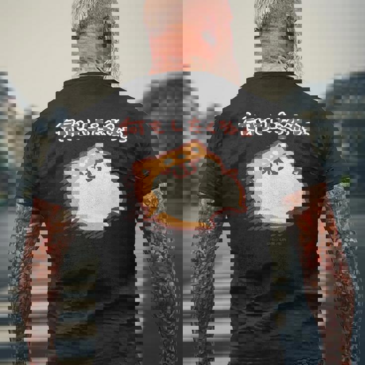 ボンレス犬とボンレス猫は何もしない ボンレス犬 メンズTシャツ バックプリント 高齢者への贈り物