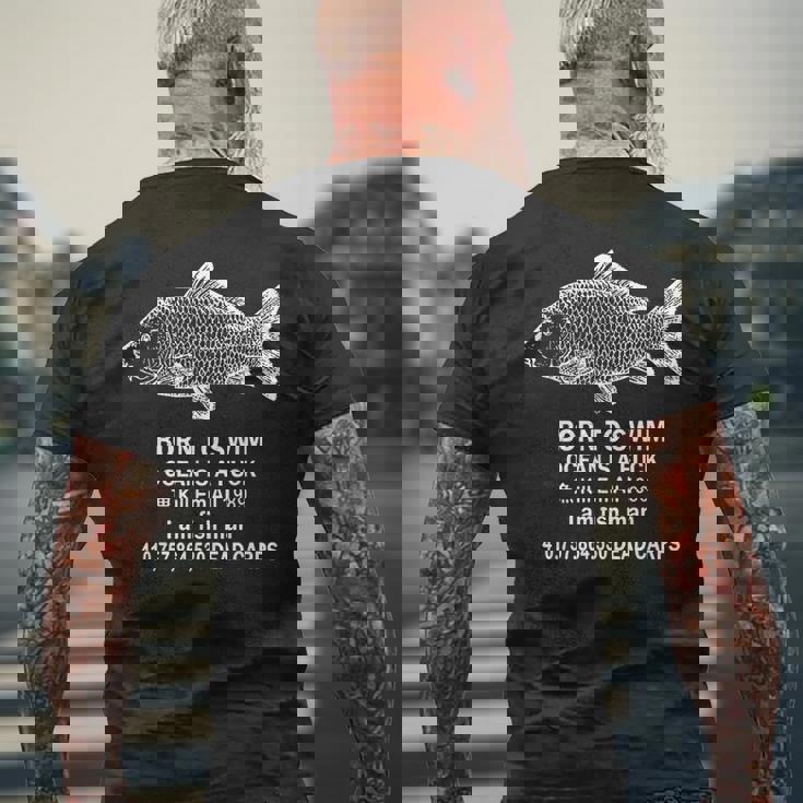 ボーン・トゥ・スイム・オーシャン・イズ・ア・ファック・キル・エム・オーシャン 1989 メンズTシャツ バックプリント 高齢者への贈り物