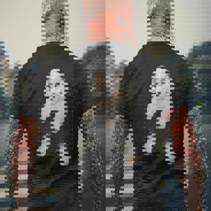 ポケットに入った面白いcavachon Dog Cavachon Dog好きのための メンズTシャツ バックプリント 高齢者への贈り物