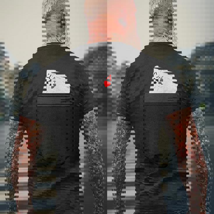 ポケットエースポーカー メンズTシャツ バックプリント 高齢者への贈り物