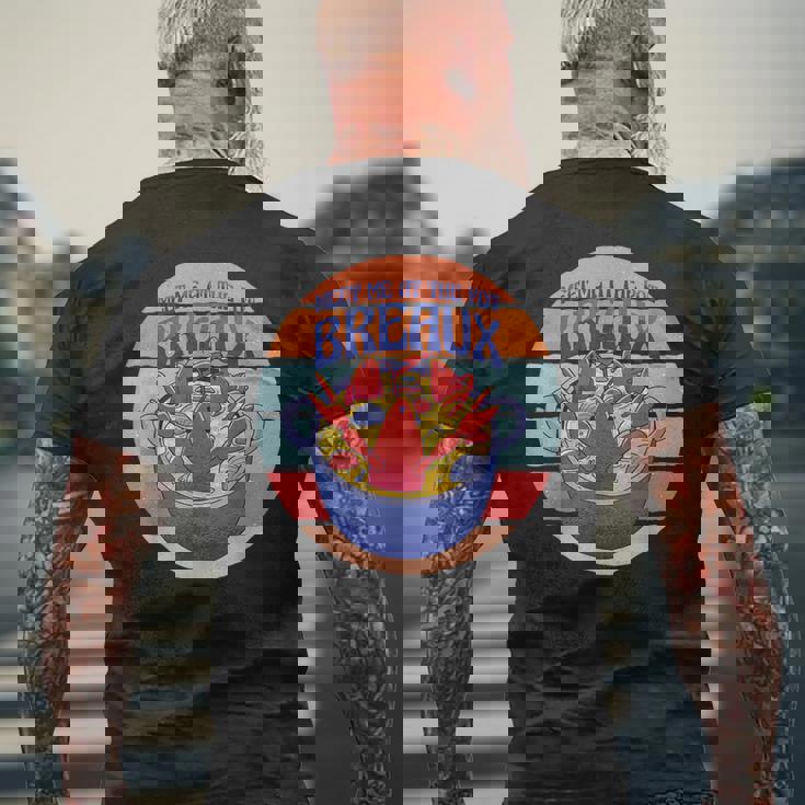 ポット ロブスター ザリガニ マッドバグ シーフード ロブスターで会いましょう メンズTシャツ バックプリント 高齢者への贈り物