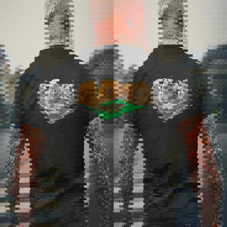 ポメラニアン 犬 麻雀 面白いtシャツ 文字入り メンズ おもしろ 面白い 服 おもしろグッズ ネタ 雀士 メンズTシャツ バックプリント 高齢者への贈り物