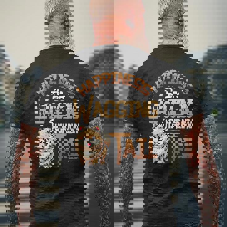 ポメラニアン犬種ポメラニアン 長袖tシャツ メンズTシャツ バックプリント 高齢者への贈り物