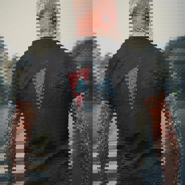 ポーカー Aa かっこいい センス ハンド メンズTシャツ バックプリント 高齢者への贈り物