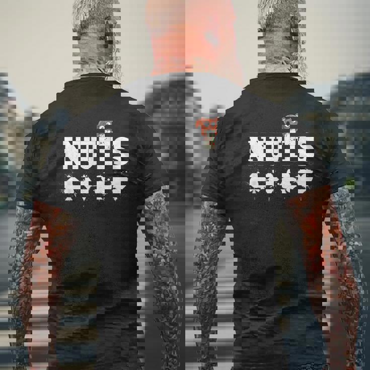 メンズ ポーカーデザイン リスの実カードゲーム ポーカーギフト メンズTシャツ バックプリント 高齢者への贈り物