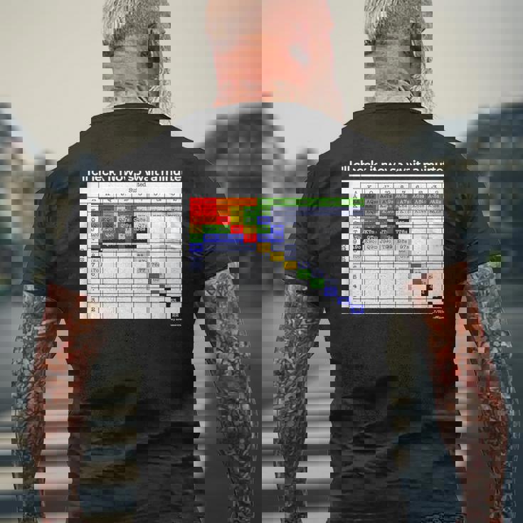 ポーカーハンドレンジ メンズTシャツ バックプリント 高齢者への贈り物