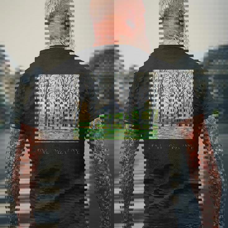 ポール・セザンヌ メンズTシャツ バックプリント 高齢者への贈り物
