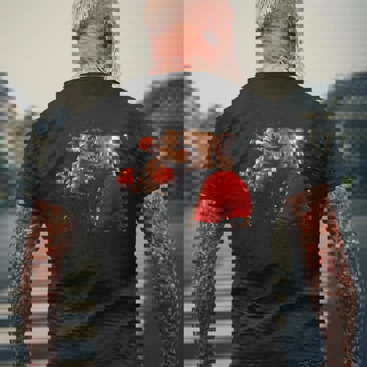 マイク・タイソン フランク・ブルーノ ヘビー級選手権ファイト 1989 メンズTシャツ バックプリント 高齢者への贈り物