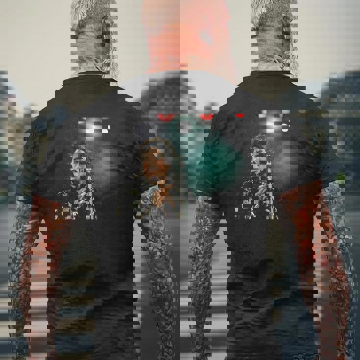 マイケル・ジャクソン オン ワールド バッド ツアー ライブ アット ウェンブリー 1988 メンズTシャツ バックプリント 高齢者への贈り物