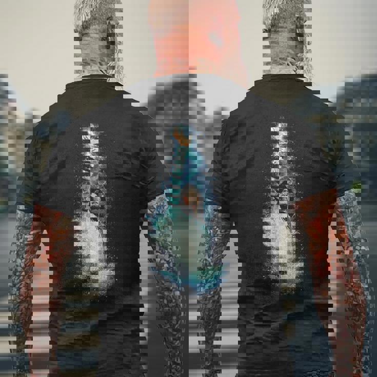 マイケル・ジャクソン バッド・ワールド・ツアー 1988 メンズTシャツ バックプリント 高齢者への贈り物