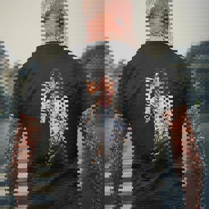 マイケル・ジャクソン 歌うライヴ・バッド・ワールド・ツアー 1988 メンズTシャツ バックプリント 高齢者への贈り物