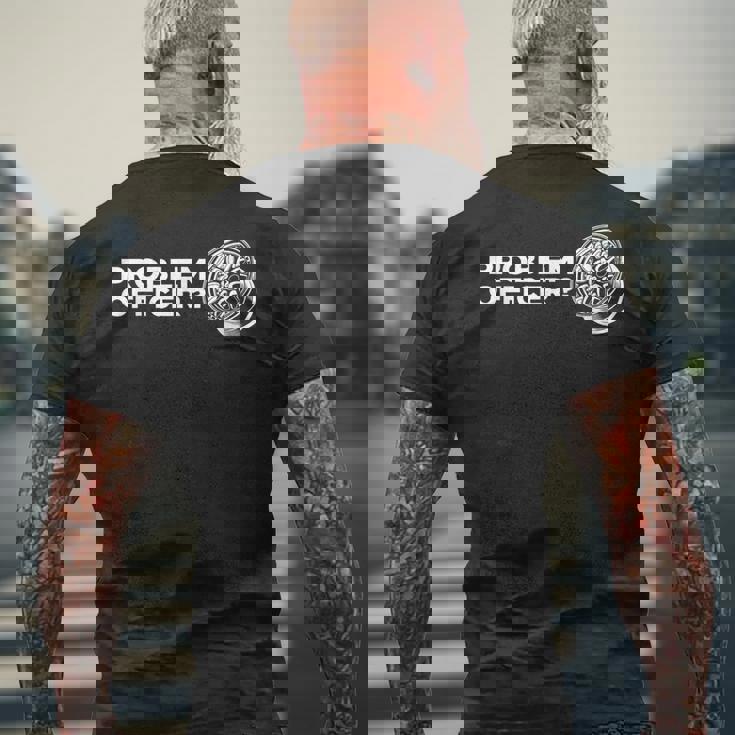 マイスター ワークプロブレムオフィサー プロジェクト スタンス ホイール リム 車 メンズTシャツ バックプリント 高齢者への贈り物