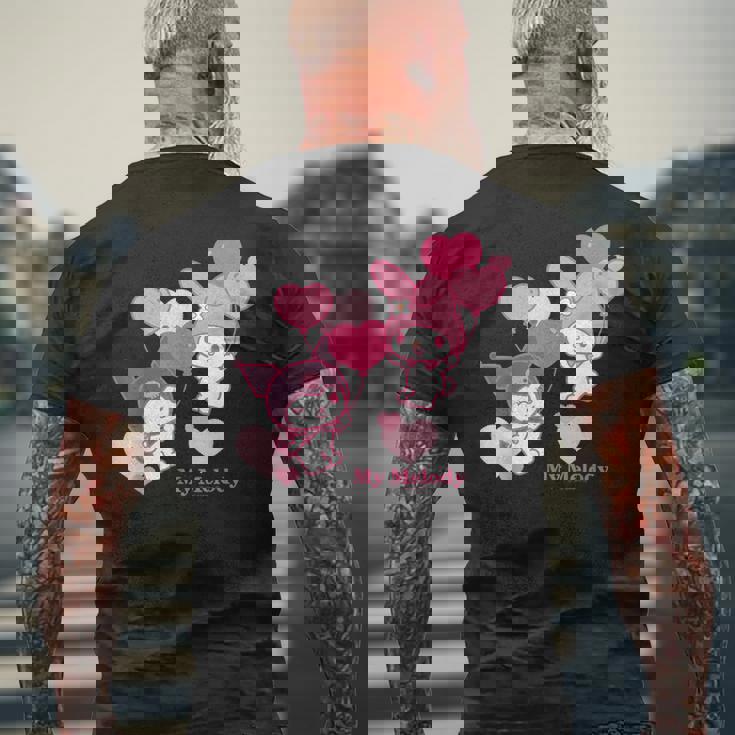 マイメロディ Usデザイン ハート メンズTシャツ バックプリント 高齢者への贈り物