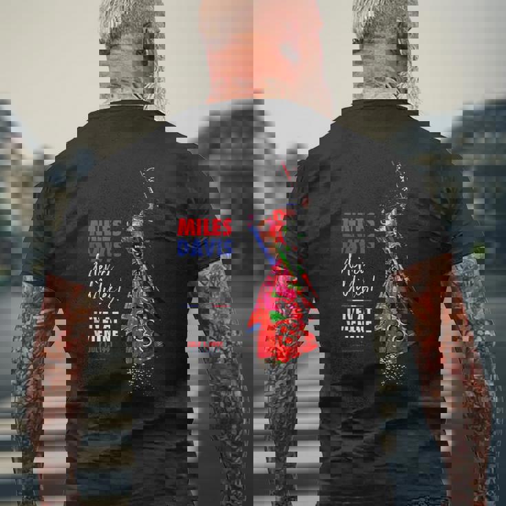 マイルス・デイビス、メルシー・マイルズ！ メンズTシャツ バックプリント 高齢者への贈り物