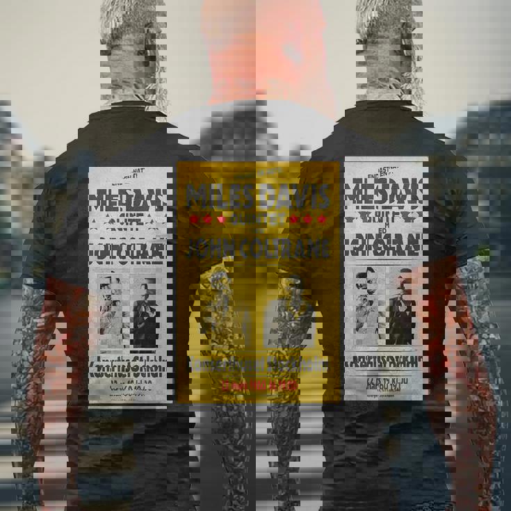 マイルス・デイビス・クインテットとジョン・コルトレーンストックホルム 1960 メンズTシャツ バックプリント 高齢者への贈り物