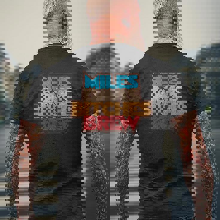 マイルス・デイビス・ビッチズ・ブリュー・ディストレストッド 長袖tシャツ メンズTシャツ バックプリント 高齢者への贈り物