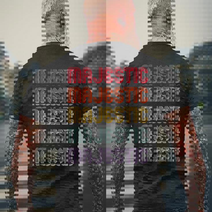 マジェスティック メンズTシャツ バックプリント 高齢者への贈り物