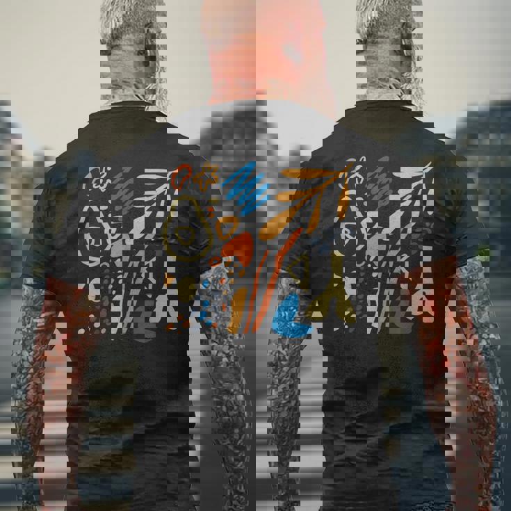 マティス 絵画 美的 アート 花 抽象 秋 メンズTシャツ バックプリント 高齢者への贈り物