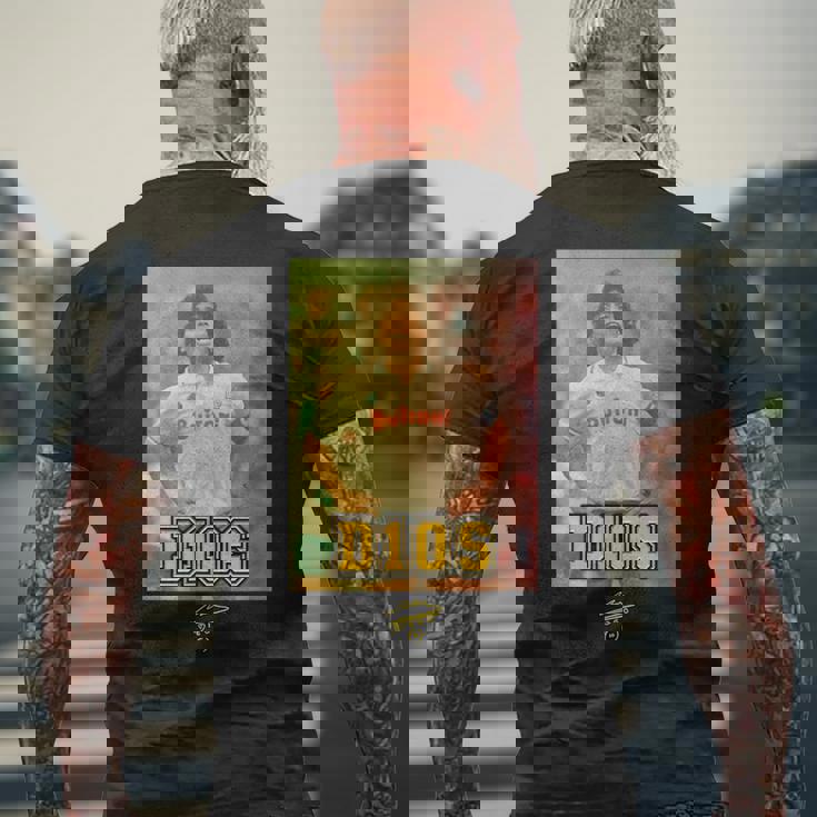 マラドーナ D10s ナポリ メンズTシャツ バックプリント 高齢者への贈り物