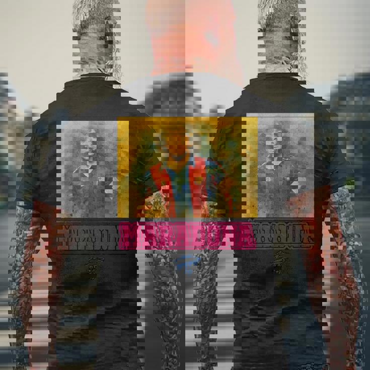 マラドーナ バルセロナ メンズTシャツ バックプリント 高齢者への贈り物