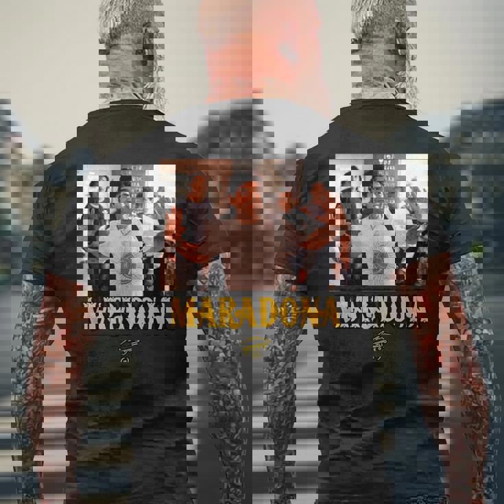 マラドーナカジュアル メンズTシャツ バックプリント 高齢者への贈り物