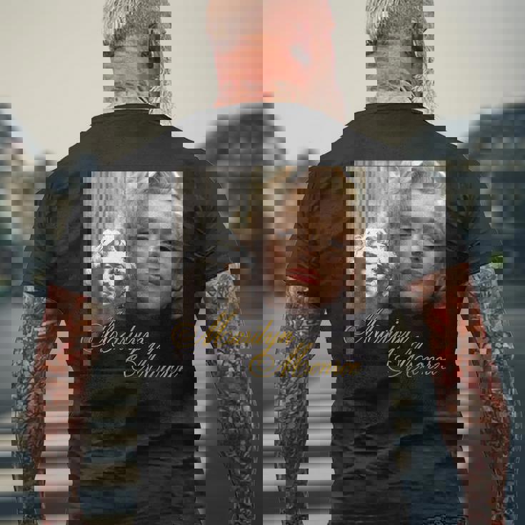 マリリンモンロー_004 メンズTシャツ バックプリント 高齢者への贈り物