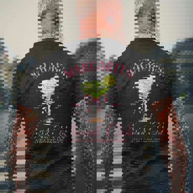 マルガリータ社交クラブ テキーラ カクテルクラブ ドリンク メンズTシャツ バックプリント 高齢者への贈り物