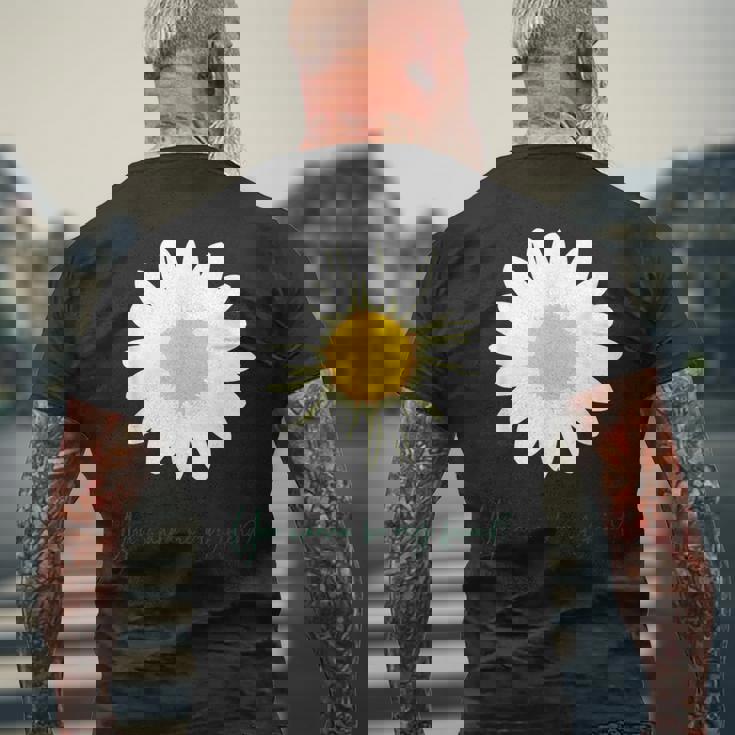 マーガレット デザイン フレンド メンズTシャツ バックプリント 高齢者への贈り物