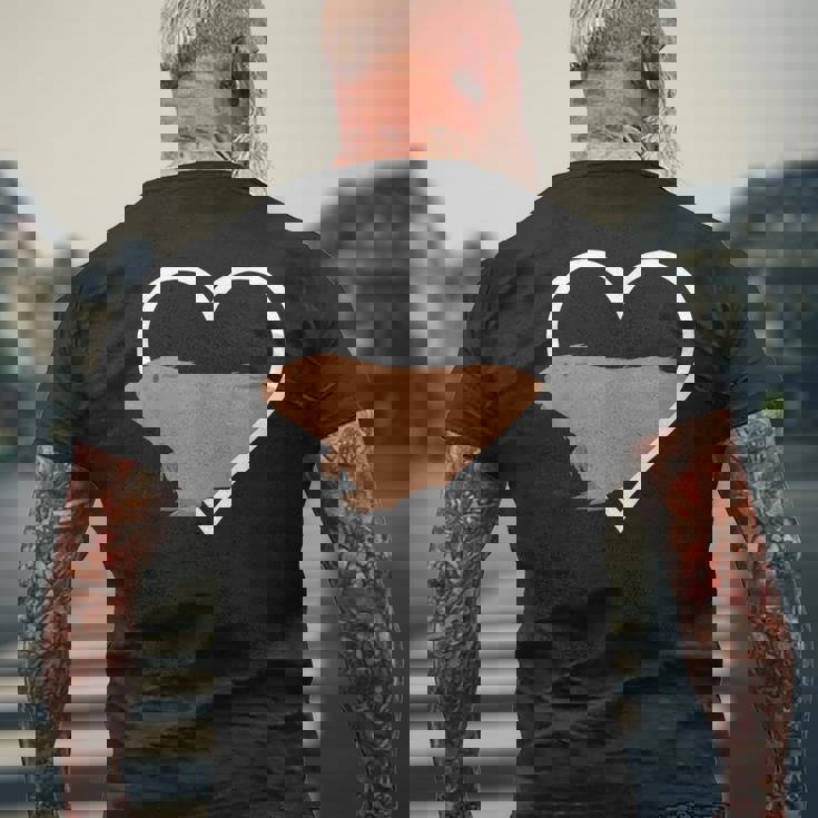 マーモット ハート マーモット アニマル ズークピーパー メンズTシャツ バックプリント 高齢者への贈り物