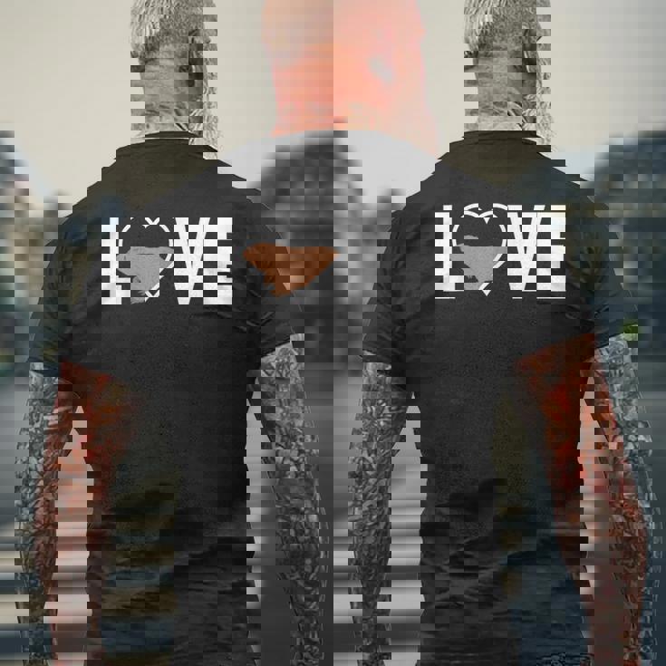 マーモットラブマーモット動物園キーパー メンズTシャツ バックプリント 高齢者への贈り物