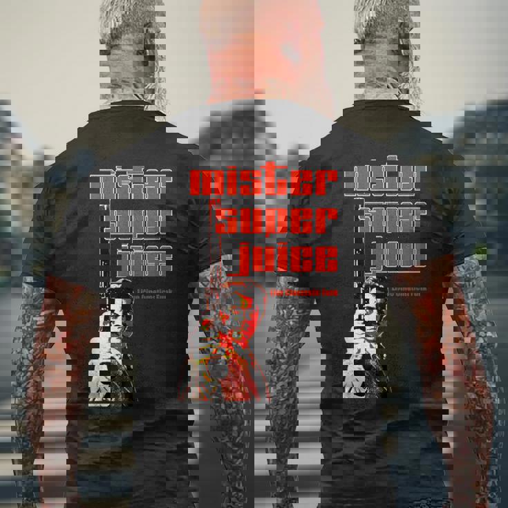 ミスター スーパージュース ダーティプレーン メンズTシャツ バックプリント 高齢者への贈り物