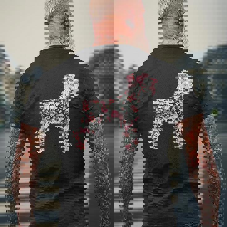 ミニシュナウザー犬好き メンズTシャツ バックプリント 高齢者への贈り物