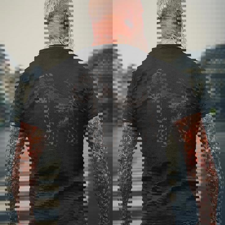 ミニチュア シュナウザー 犬 メンズTシャツ バックプリント 高齢者への贈り物