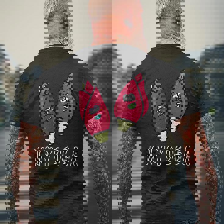 ミョウガさん メンズTシャツ バックプリント 高齢者への贈り物