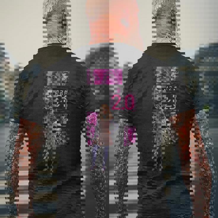 ミーガン 20 Killer Collage メンズTシャツ バックプリント 高齢者への贈り物