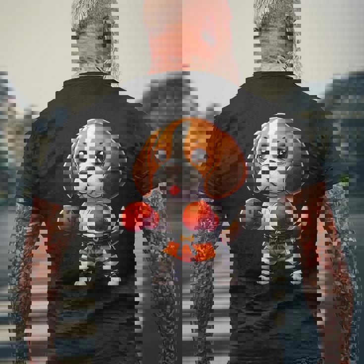 ムエタイビーグル メンズTシャツ バックプリント 高齢者への贈り物