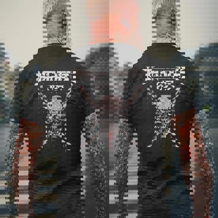 メガデス カタナ メンズTシャツ バックプリント 高齢者への贈り物