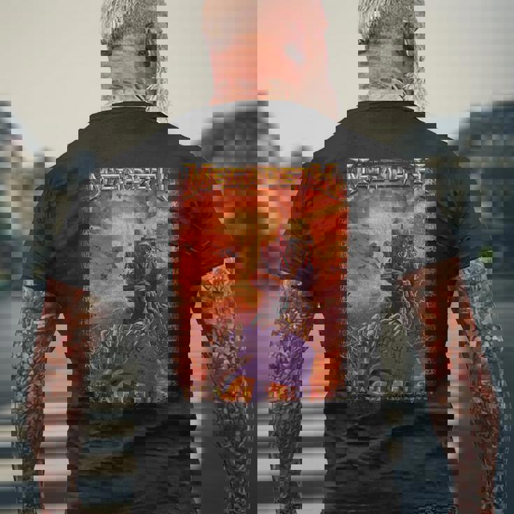 メガデス スケルトン不動産業者 メンズTシャツ バックプリント 高齢者への贈り物